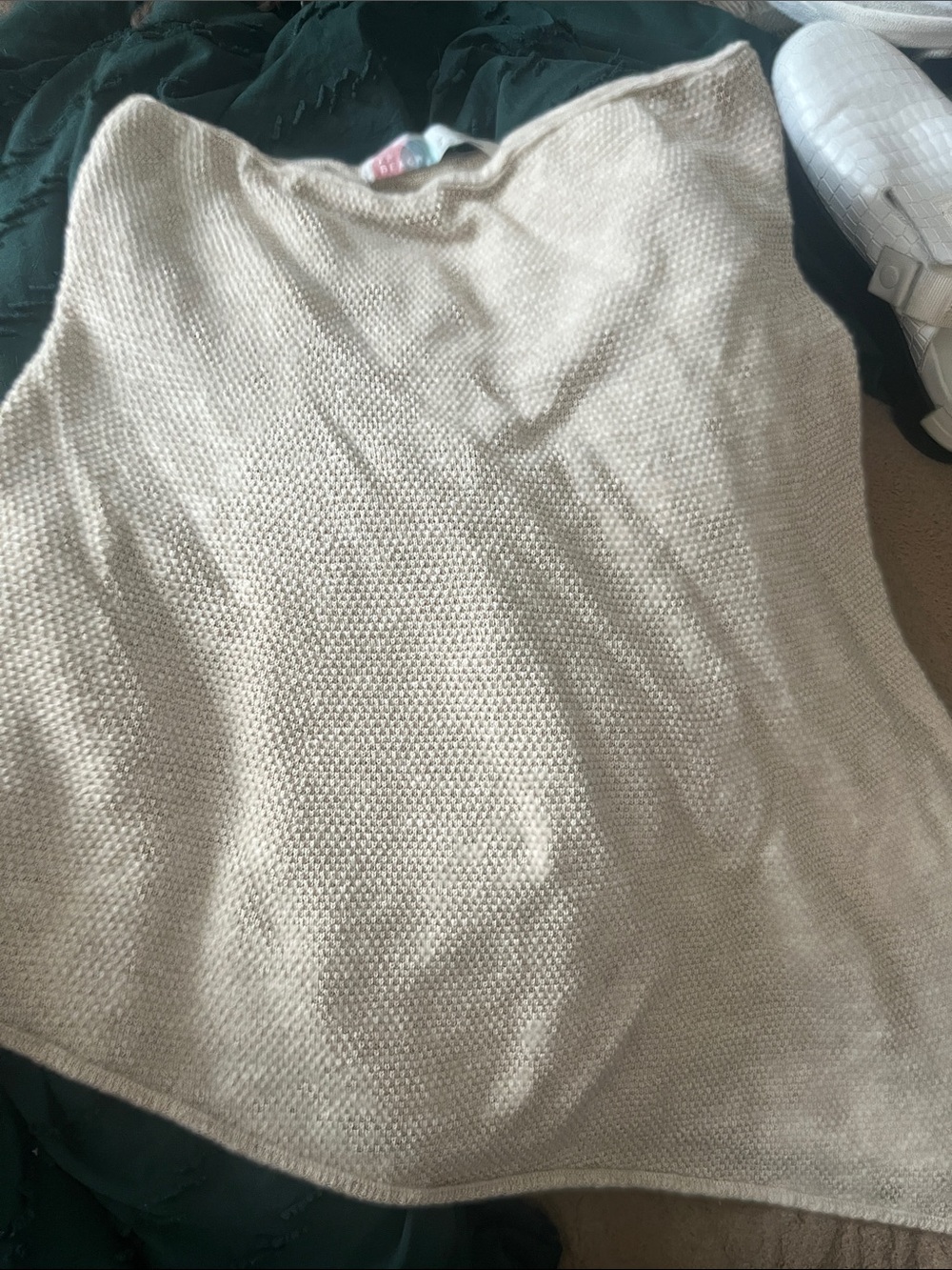 Beige Knit Free People Beach Halter